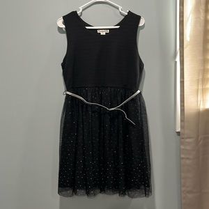 Girls size 20 1/2 black dress